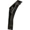 Ekena Millwork Crawley Wrought Iron Bracket, (Triple center brace), Antiqued Warm Silver 2"W x 5 1/2"D x 8"H BKTM02X05X08TCRAWS - alternate 1